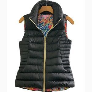 Lilly Pulitzer Women’s Allie Puffer Black Vest